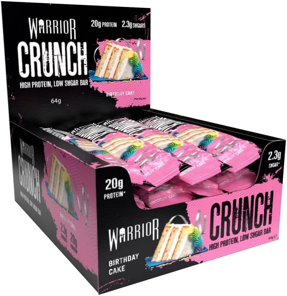 Warrior | Crunch High Protein, Low Sugar Bar 12 x 64g