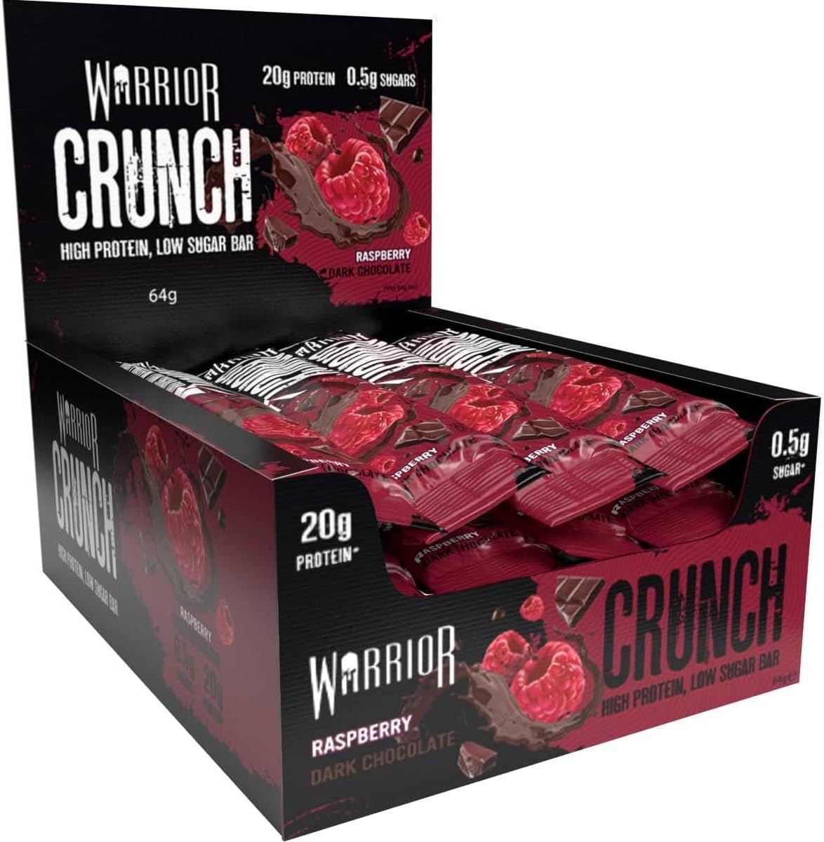 Warrior | Crunch High Protein, Low Sugar Bar 12 x 64g