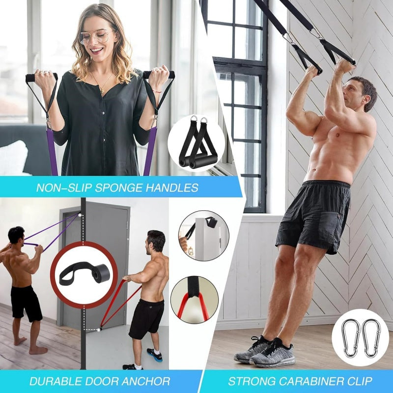 Resistance Bands Heavy Duty Set Gym Exercise Assisted Pull Up Fitness Workout