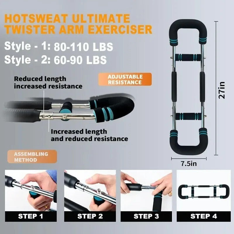 Workout Equipment,Adjustable Chest Expander-Exerciser
