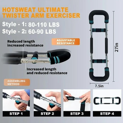 Workout Equipment,Adjustable Chest Expander-Exerciser