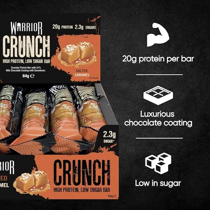 Warrior | Crunch High Protein, Low Sugar Bar 12 x 64g