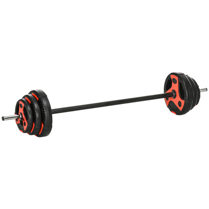 20kg Adjustable Barbell Weights Set For Home Gym, Strength Training